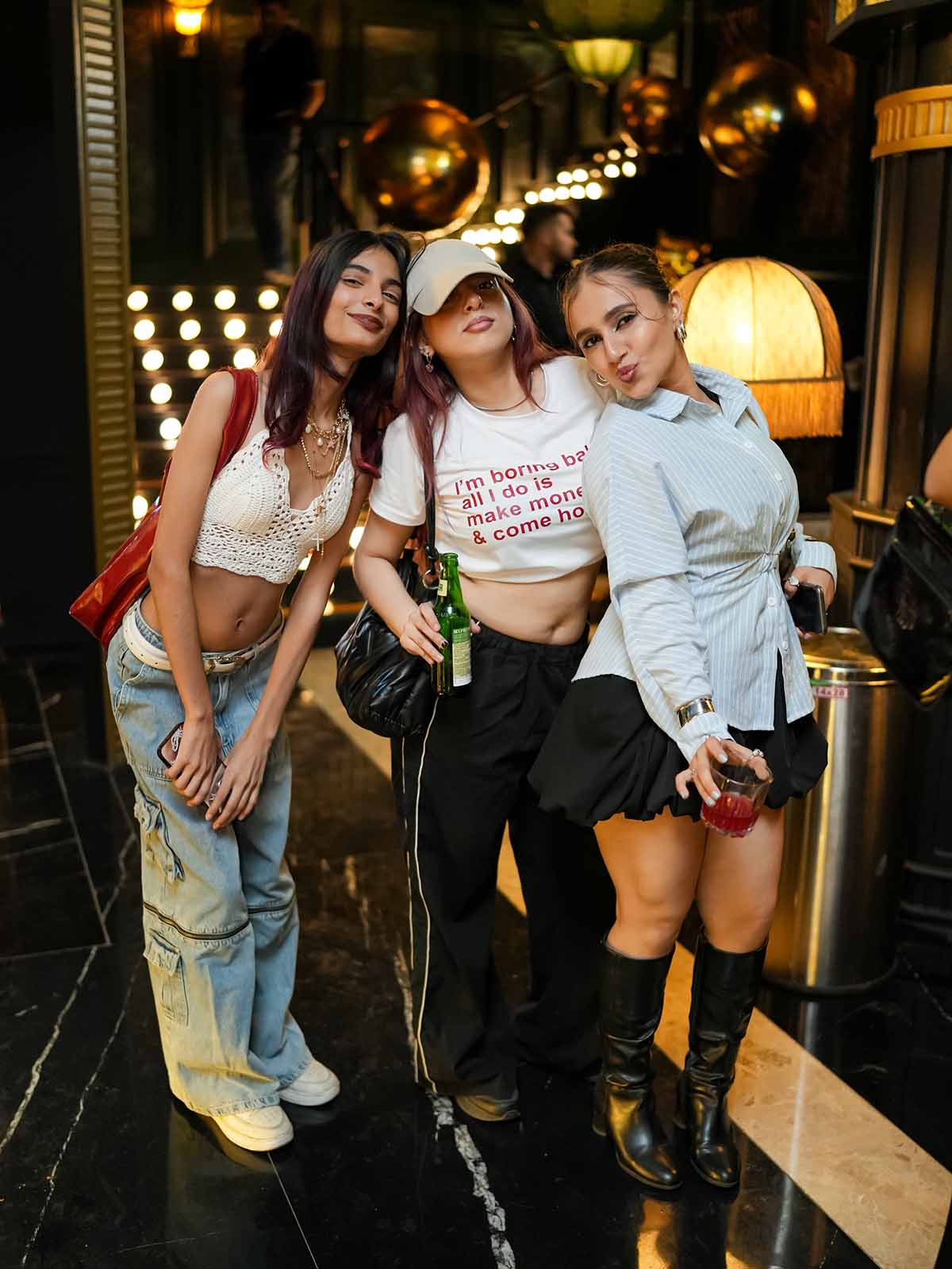 Neon-lit arcade and bowling area at The Game Palacio