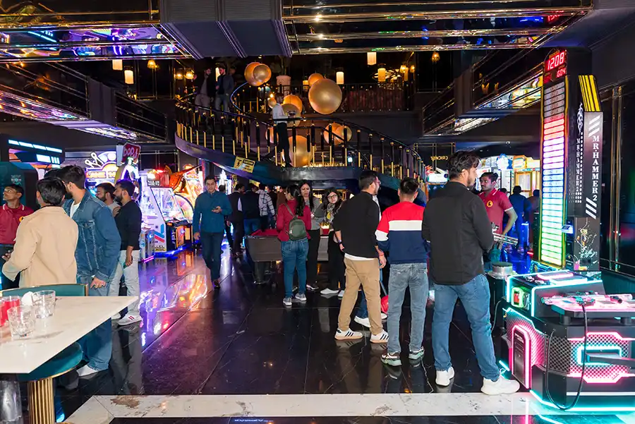 Arcade Games setup at The Game Palacio in Hamleys Wonderland