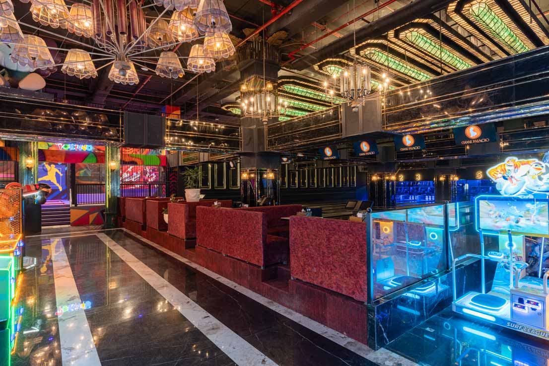 The Game Palacio resto bar and arcade lounge in Delhi
