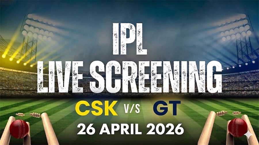 CSK vs GT Live Screening IPL 26 April 2026