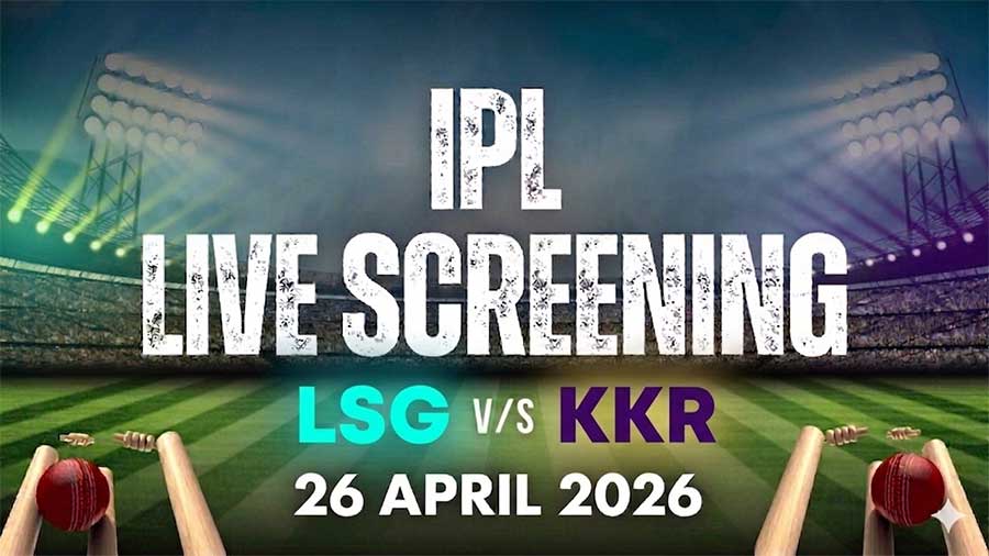 LSG vs KKR Live Screening IPL 26 April 2026